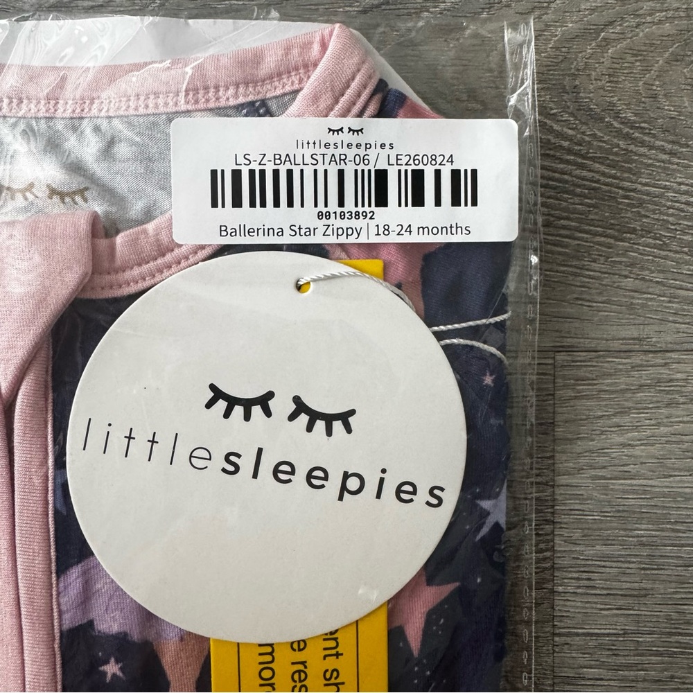 Little Sleepies Ballerina Stars Zippy Pajamas - Picture 3 of 3